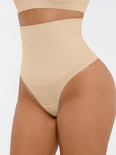Mid-waisted Thong Tummy Control Shaper Panties