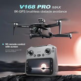 2026 New V168 Max Upgraded Drone With Front 1080p Ptz Camera, Gps Return, Dual Lens, Folding Design