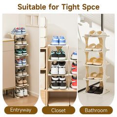 3/6/9-layer Vertical Detachable Shoe Storage Rack