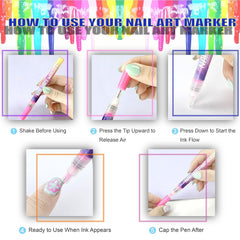 12-color Nail Art Pen Set
