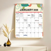 2026 Calendar - 12 Months Cute Wall Calendar 2026-2027