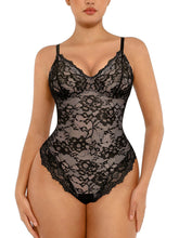Lace V Neck Full Bodysuit, Tummy Control Shaping Bodysuit, Comfortable compression, Sexy Butt Lifting