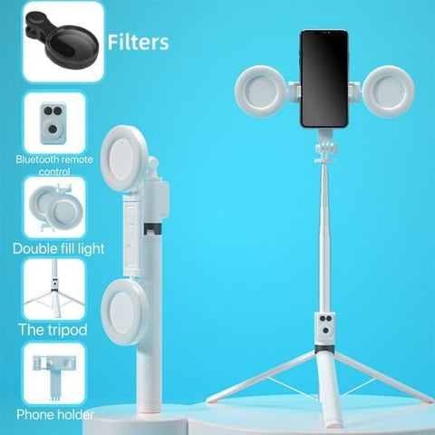 🎁Hot Sale 50% OFF⏳New 6 in 1 Bluetooth Selfie Stick