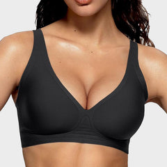 Seamless Deep V Push-up Wireless Bra