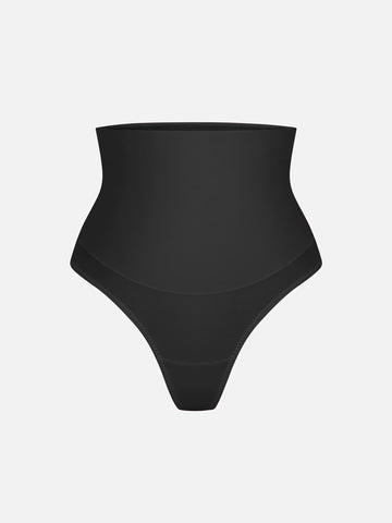 Mid-waisted Thong Tummy Control Shaper Panties