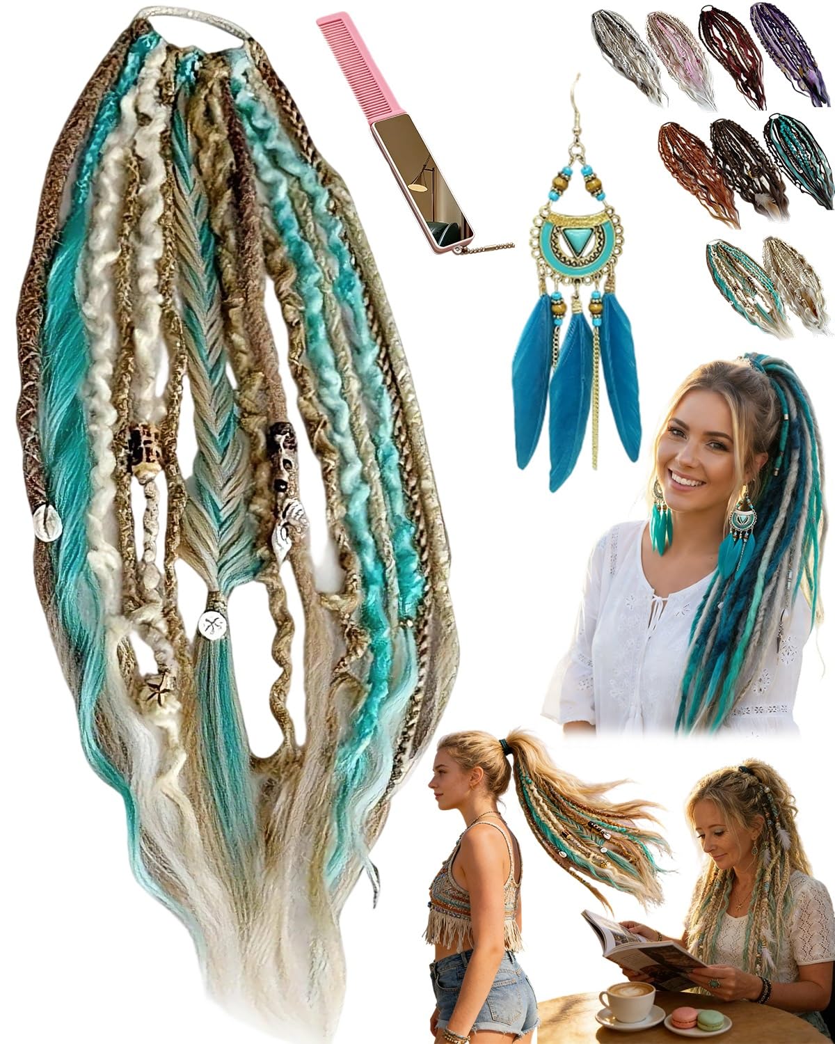 ⏰New Year's Lowest Price! 🎉 - 👩🏼‍🦱Elastic Dread Ponytail Salty Soul