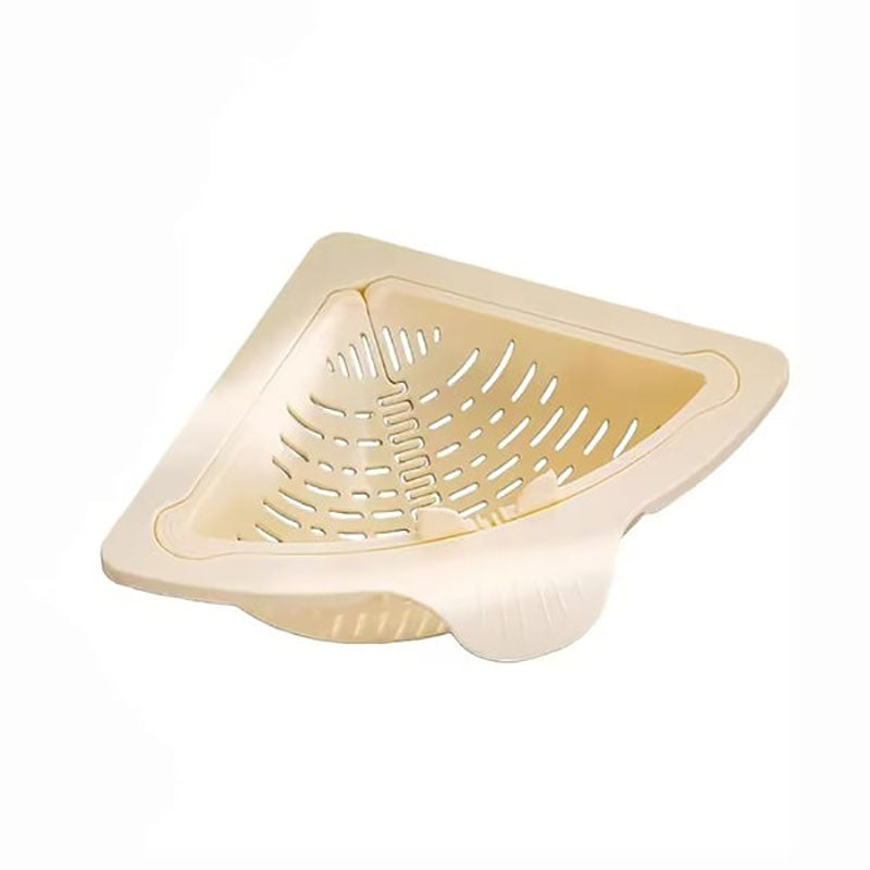 2 Counts Triangular Draining Basket Kitchen Filter Net Storage Rack Strainer