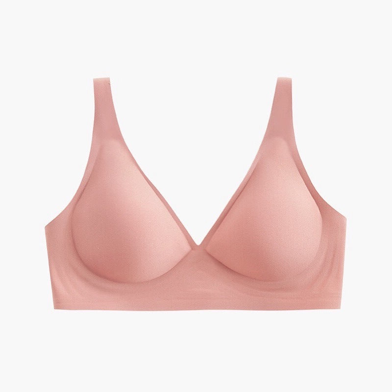 Seamless Wireless Jelly Comfort Plunge Bra