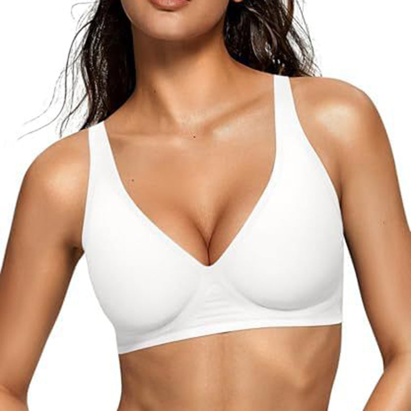 Seamless Deep V Push-up Wireless Bra
