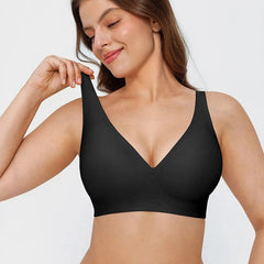 Seamless Wireless Jelly Comfort Plunge Bra