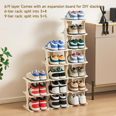 3/6/9-layer Vertical Detachable Shoe Storage Rack