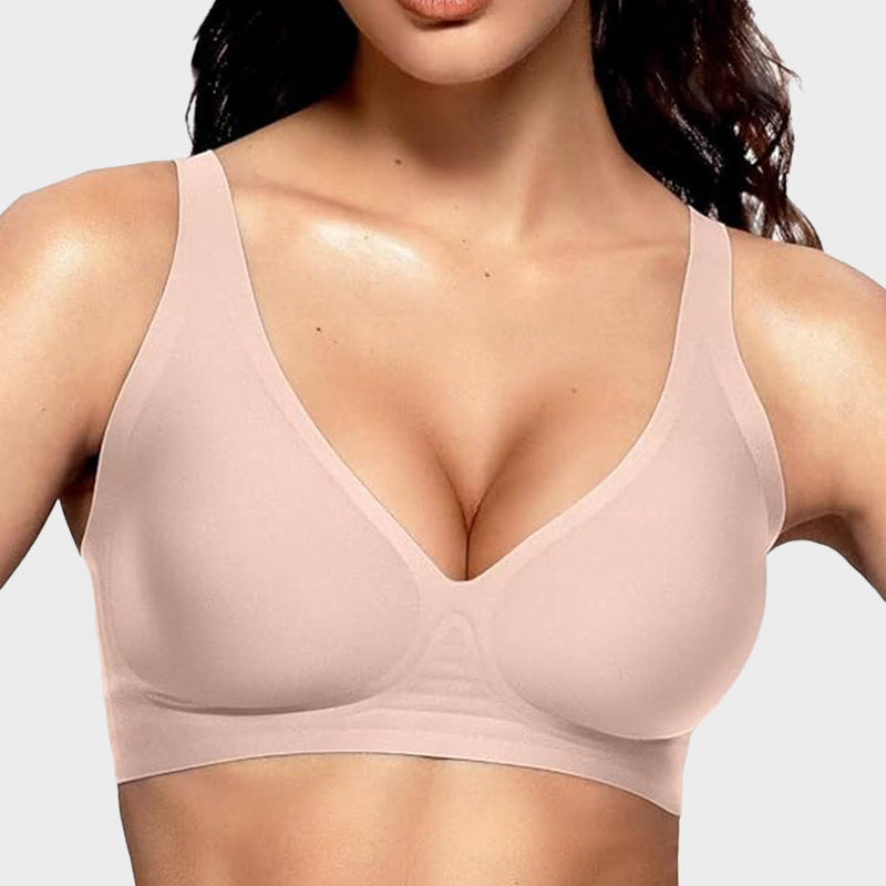 Seamless Deep V Push-up Wireless Bra