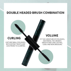 2-in-1 Waterproof Long Lasting Black Mascara